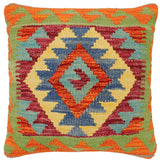 Rustic Bulah Turkish Hand-Woven Kilim Pillow