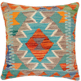 Boho Chic Jovan Turkish Hand-Woven Kilim Pillow