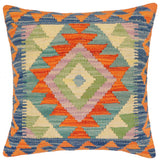 Bohemian Keturah Turkish Hand-Woven Kilim Pillow