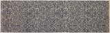 handmade Modern Kafkaz Ivory Blue Hand Knotted RUNNER 100% WOOL area rug 2x6 