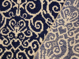 handmade Modern Cryena Blue Ivory Hand Knotted RECTANGLE 100% WOOL area rug 5x7