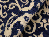 handmade Modern Cryena Blue Ivory Hand Knotted RECTANGLE 100% WOOL area rug 5x7