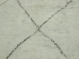 handmade Modern Moroccan Lt. Blue Black Hand Knotted RECTANGLE 100% WOOL area rug 6x9