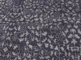 handmade Modern Ellie Gray Blue Hand Knotted RECTANGLE WOOL&SILK area rug 9x12