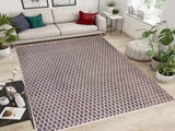handmade Modern Ailsa Gray Beige Hand Knotted RECTANGLE WOOL&SILK area rug 8x10