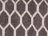 handmade Modern Ailsa Gray Beige Hand Knotted RECTANGLE WOOL&SILK area rug 8x10