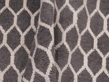 handmade Modern Ailsa Gray Beige Hand Knotted RECTANGLE WOOL&SILK area rug 8x10
