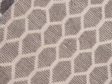 handmade Modern Ailsa Gray Beige Hand Knotted RECTANGLE WOOL&SILK area rug 8x10