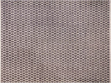 handmade Modern Ailsa Gray Beige Hand Knotted RECTANGLE WOOL&SILK area rug 8x10