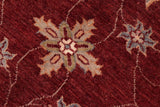 handmade Traditional Kafkaz Chobi Ziegler Red Beige Hand Knotted RECTANGLE 100% WOOL area rug 8 x 10