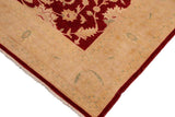 handmade Traditional Kafkaz Chobi Ziegler Red Tan Hand Knotted RECTANGLE 100% WOOL area rug 8 x 10