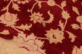 handmade Traditional Kafkaz Chobi Ziegler Red Tan Hand Knotted RECTANGLE 100% WOOL area rug 8 x 10