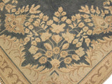 handmade Vintage Gray Beige Hand Knotted RECTANGLE 100% WOOL area rug 7x10