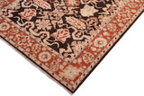 handmade Traditional Kafkaz Chobi Ziegler Black Rust Hand Knotted RECTANGLE 100% WOOL area rug 5 x 6