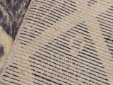 handmade Modern Moroccan Gray Ivory Hand Knotted RECTANGLE 100% WOOL area rug 8x10