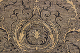 handmade Transitional Kafkaz Chobi Ziegler Gray Ivory Hand Knotted RECTANGLE 100% WOOL area rug 6 x 9