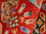 handmade Geometric Mamluk Red Blue Hand Knotted RECTANGLE 100% WOOL area rug 10x14