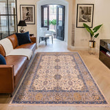 handmade Traditional Kafkaz Chobi Ziegler Ivory Gray Hand Knotted RECTANGLE 100% WOOL area rug 9 x 11
