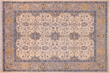 Boho Chic Ziegler Armando Ivory Gray Hand-Knotted Wool Rug - 8'9'' x 10'8''