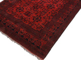 handmade Tribal Biljik Khal Muhammadi Drk. Red Black Hand Knotted RECTANGLE 100% WOOL area rug 6x8