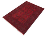 handmade Tribal Biljik Khal Muhammadi Red Blue Hand Knotted RECTANGLE 100% WOOL area rug 5x7