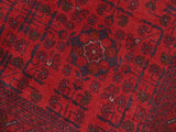 handmade Tribal Biljik Khal Muhammadi Red Blue Hand Knotted RECTANGLE 100% WOOL area rug 5x7