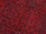 handmade Tribal Biljik Khal Muhammadi Red Blue Hand Knotted RECTANGLE 100% WOOL area rug 5x7
