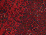 handmade Tribal Biljik Khal Muhammadi Red Blue Hand Knotted RECTANGLE 100% WOOL area rug 5x7