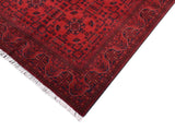 handmade Tribal Biljik Khal Muhammadi Red Blue Hand Knotted RECTANGLE 100% WOOL area rug 6x8