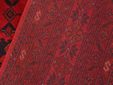 handmade Tribal Biljik Khal Muhammadi Red Blue Hand Knotted RECTANGLE 100% WOOL area rug 6x8