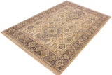 handmade Traditional Kafkaz Chobi Ziegler Lt. Blue Drk. Gray Hand Knotted RECTANGLE 100% WOOL area rug 6 x 7