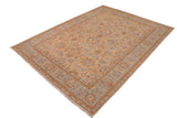 handmade Traditional Kafkaz Chobi Ziegler Gray Blue Hand Knotted RECTANGLE 100% WOOL area rug 10 x 14