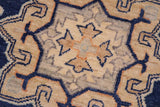 handmade Traditional Kafkaz Chobi Ziegler Blue Beige Hand Knotted RECTANGLE 100% WOOL area rug 10 x 13