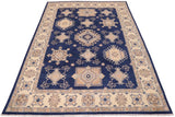 handmade Traditional Kafkaz Chobi Ziegler Blue Beige Hand Knotted RECTANGLE 100% WOOL area rug 10 x 13