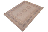handmade Traditional Kafkaz Chobi Ziegler Lt. Gray Drk. Gray Hand Knotted RECTANGLE 100% WOOL area rug 9 x 12
