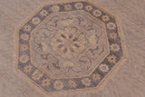 handmade Traditional Kafkaz Chobi Ziegler Lt. Gray Drk. Gray Hand Knotted RECTANGLE 100% WOOL area rug 9 x 12