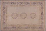 Boho Chic Ziegler Bernardi Gray Gray Hand-Knotted Wool Rug - 9'0'' x 11'8''