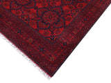 handmade Tribal Biljik Khal Muhammadi Red Blue Hand Knotted RECTANGLE 100% WOOL area rug 5x7