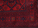 handmade Tribal Biljik Khal Muhammadi Red Blue Hand Knotted RECTANGLE 100% WOOL area rug 5x7