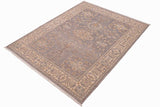 handmade Traditional Kafkaz Chobi Ziegler Gray Beige Hand Knotted RECTANGLE 100% WOOL area rug 6 x 9