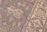 handmade Traditional Kafkaz Chobi Ziegler Gray Beige Hand Knotted RECTANGLE 100% WOOL area rug 6 x 9