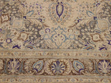 handmade Vintage Tan Brown Hand Knotted RECTANGLE 100% WOOL area rug 8x11