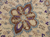 handmade Vintage Tan Brown Hand Knotted RECTANGLE 100% WOOL area rug 8x11