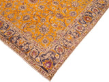 handmade Vintage Orange Blue Hand Knotted RECTANGLE 100% WOOL area rug 10x13