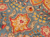handmade Vintage Blue Yellow Hand Knotted RECTANGLE 100% WOOL area rug 10x12