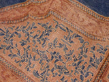 handmade Vintage Vintage Blue Pink Hand Knotted RECTANGLE 100% WOOL area rug 10x14