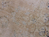 handmade Vintage Brown Blue Hand Knotted RECTANGLE 100% WOOL area rug 10x13