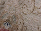 handmade Vintage Brown Blue Hand Knotted RECTANGLE 100% WOOL area rug 10x13