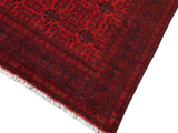 handmade Tribal Biljik Khal Muhammadi Red Blue Hand Knotted RECTANGLE 100% WOOL area rug 10x13
