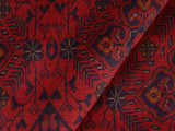 handmade Tribal Biljik Khal Muhammadi Red Blue Hand Knotted RECTANGLE 100% WOOL area rug 7x10